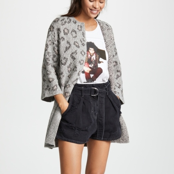 Cupcakes & Cashmere Kline Tonal Leopard Cardigan L - Picture 6 of 8